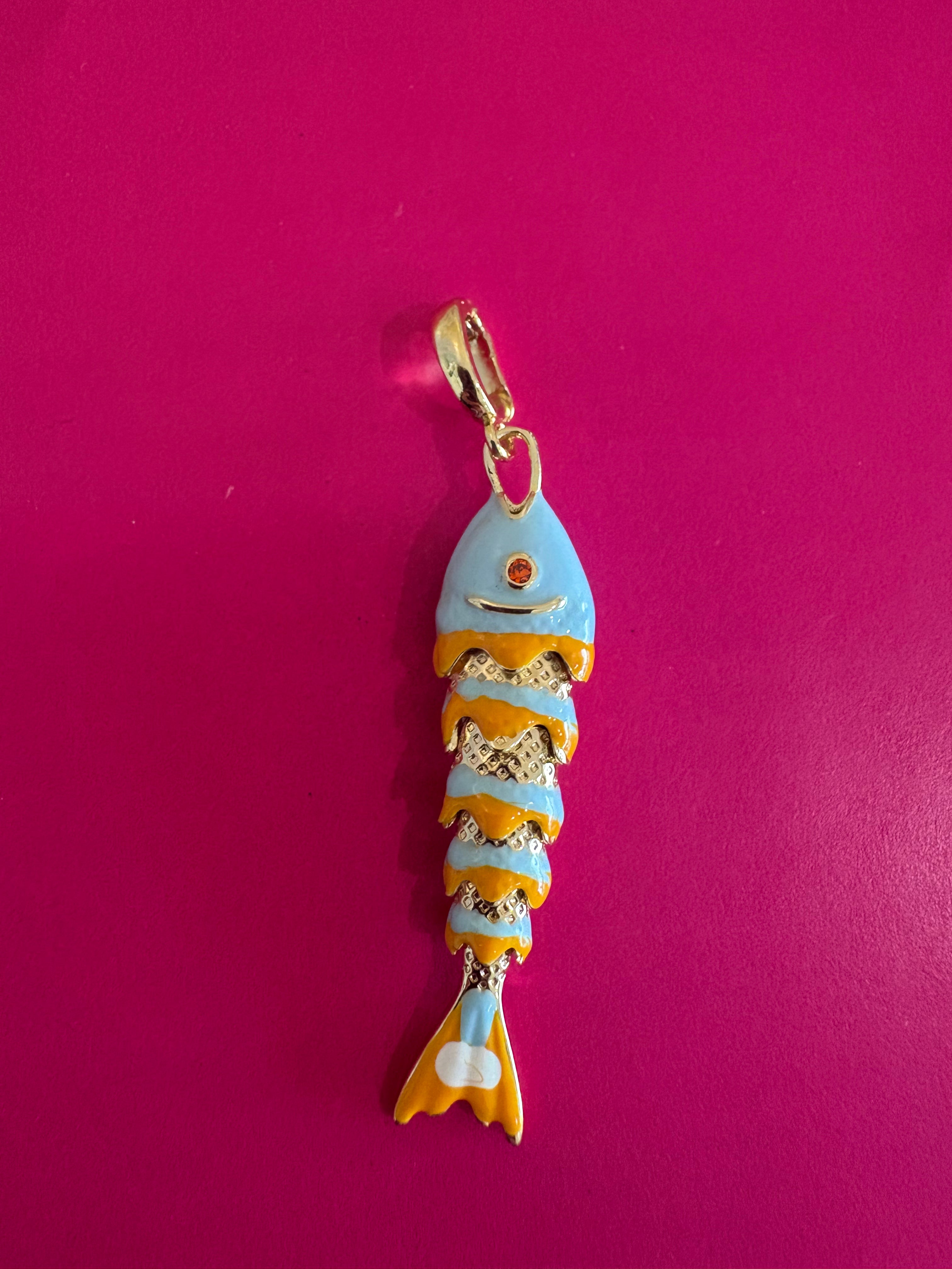 Coastal Crystal Collection- Fish Charm