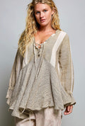 Linen Lines Top