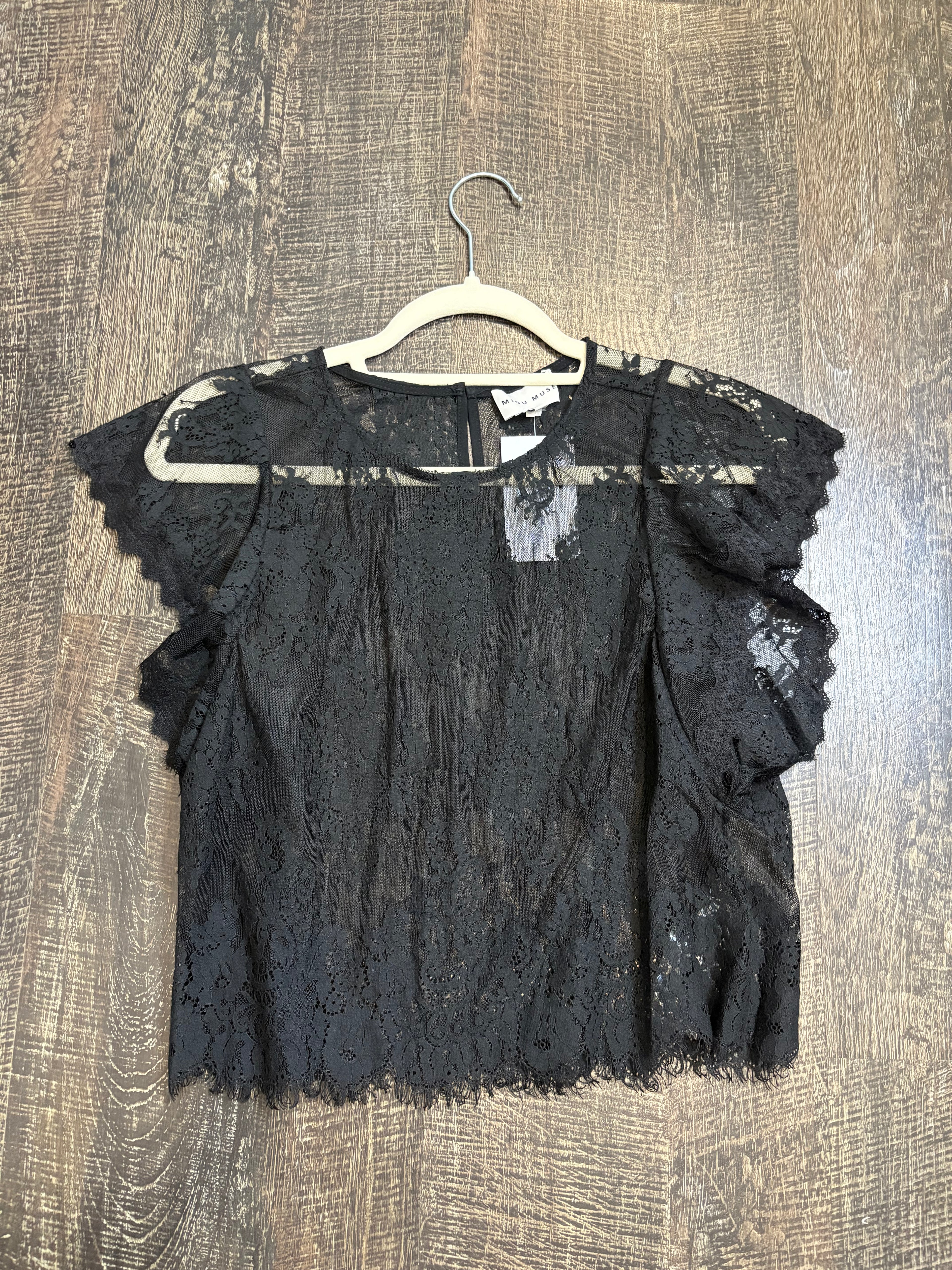Black Lace Blouse
