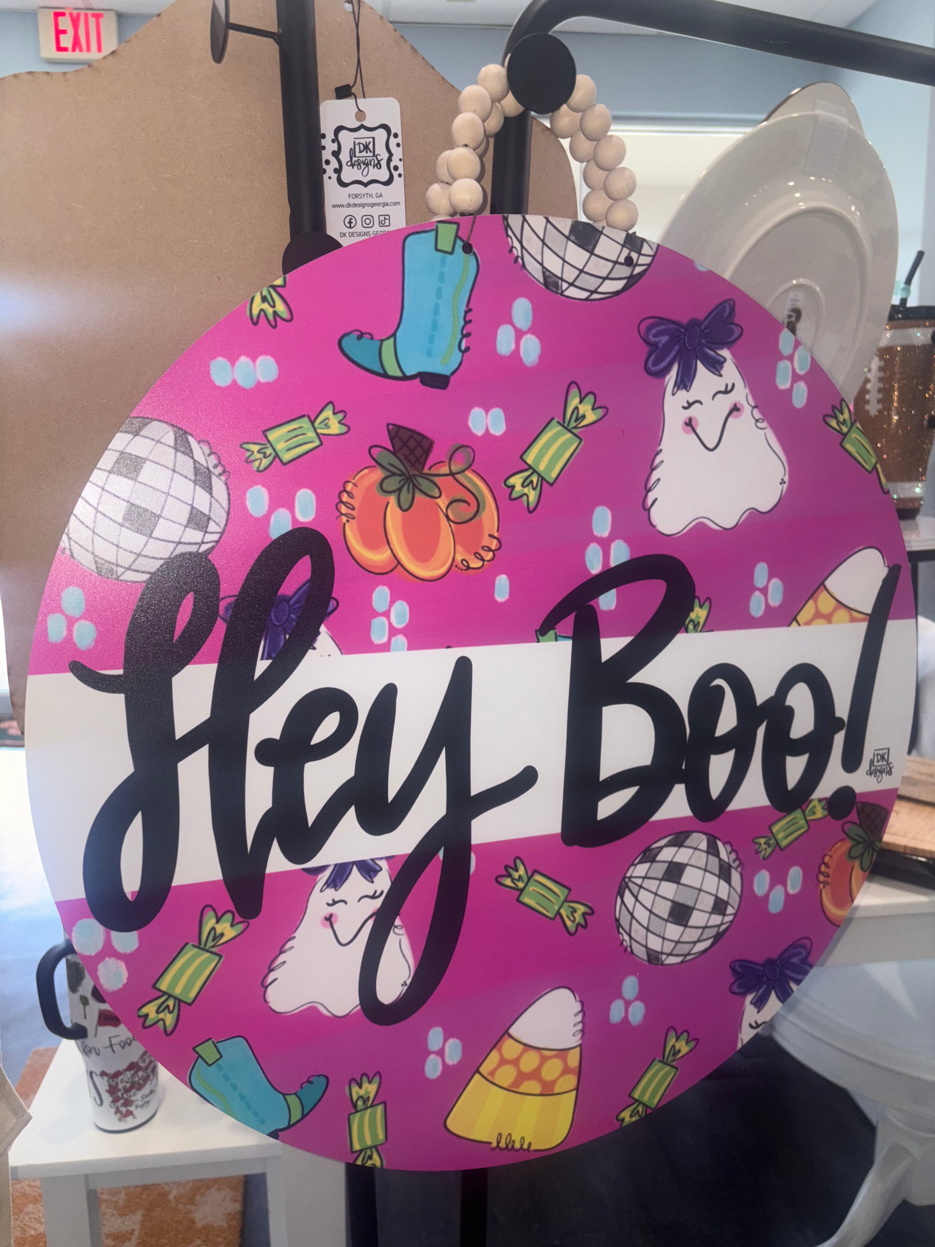 Hey Boo Door Hanger