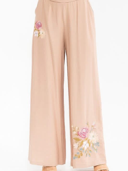 Flowing Florals - Tan
