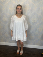 White Whisper Mini Dress