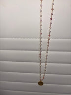 Serenity Prayer Coin Moonstone Necklace
