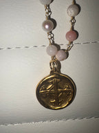 Serenity Prayer Coin Moonstone Necklace
