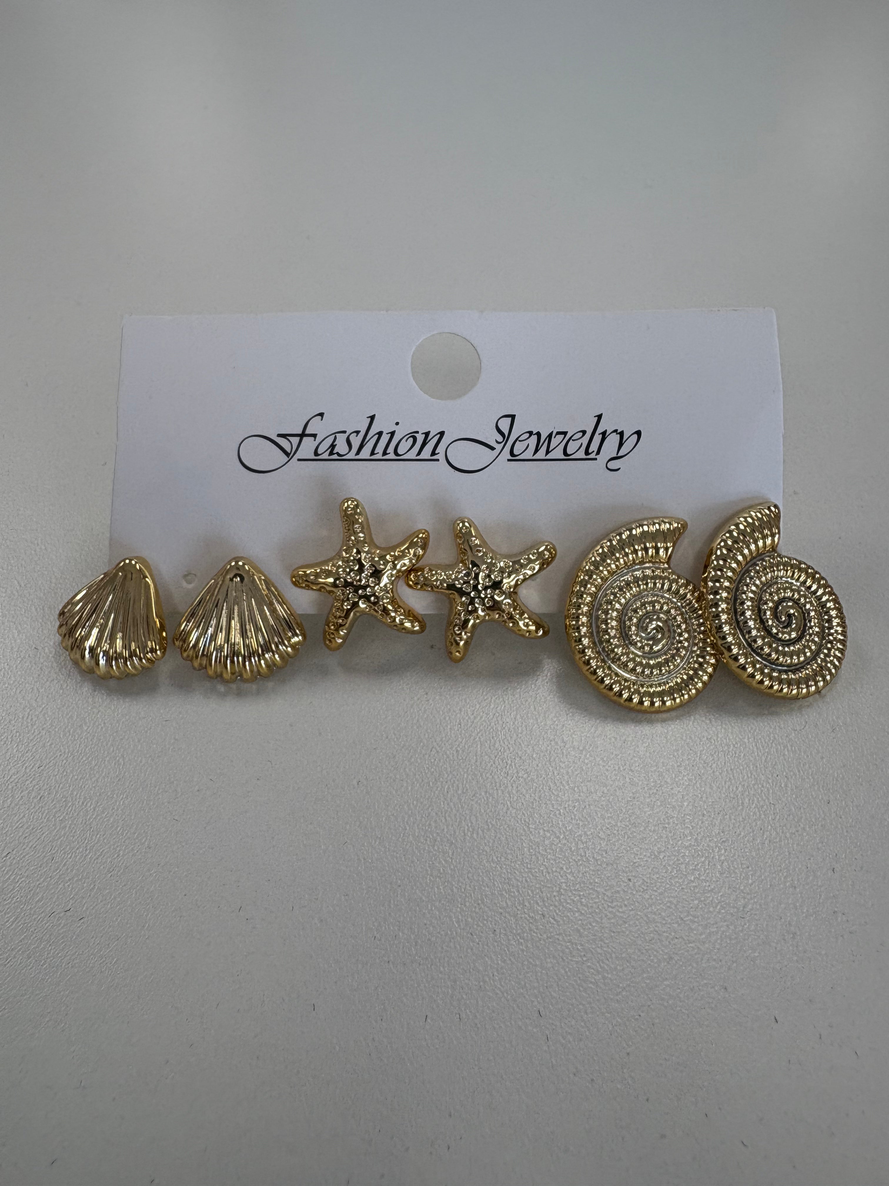 Gold Shells Earrings