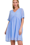 Breezy Blue Swiss Dot Dress