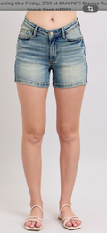 Judy Blue V-Front Vintage Shorts