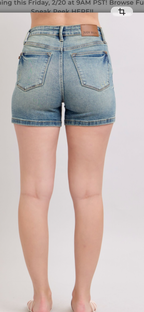 Judy Blue V-Front Vintage Shorts