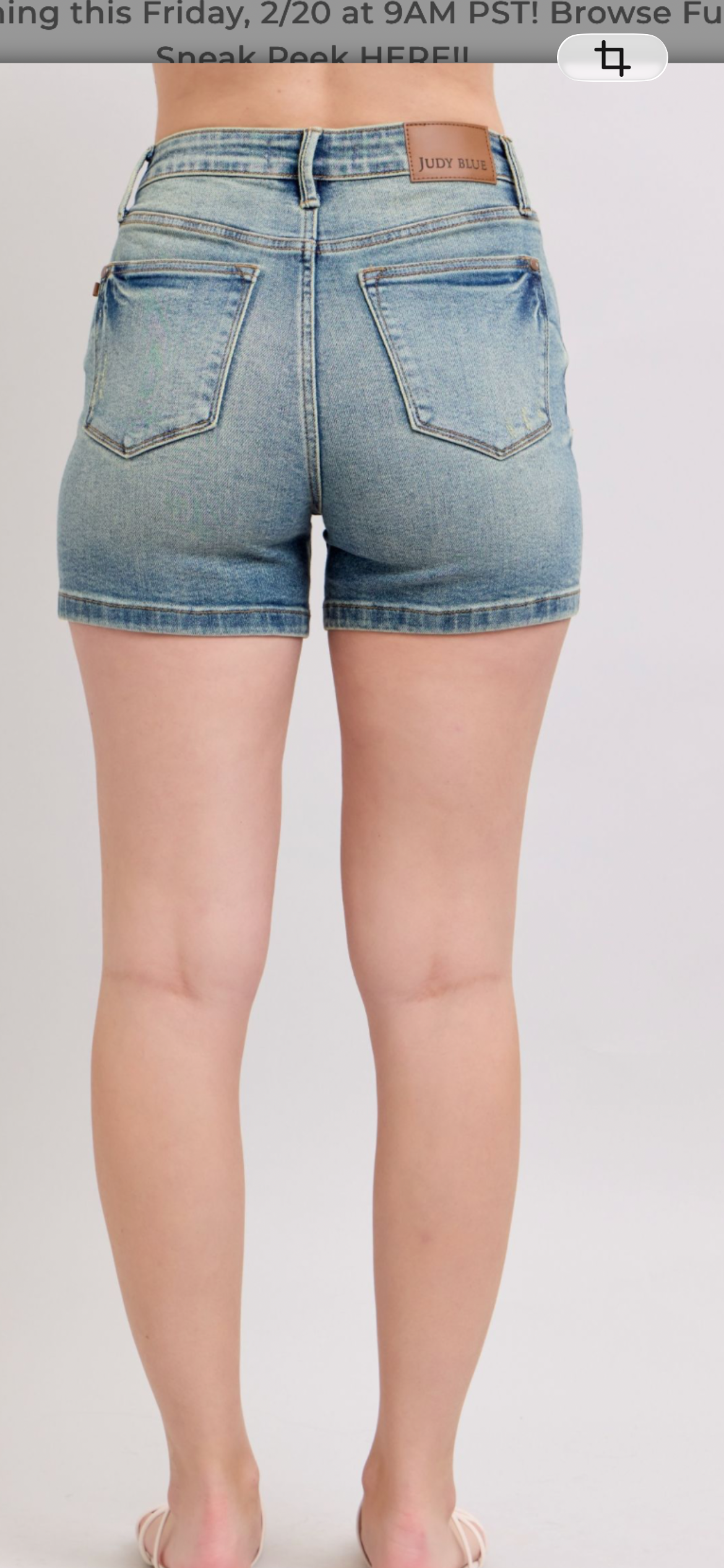 Judy Blue V-Front Vintage Shorts