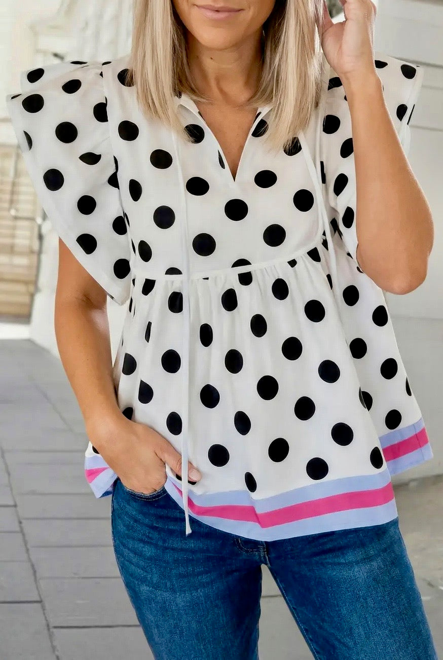 Sweet Spot Flutter Sleeve Top