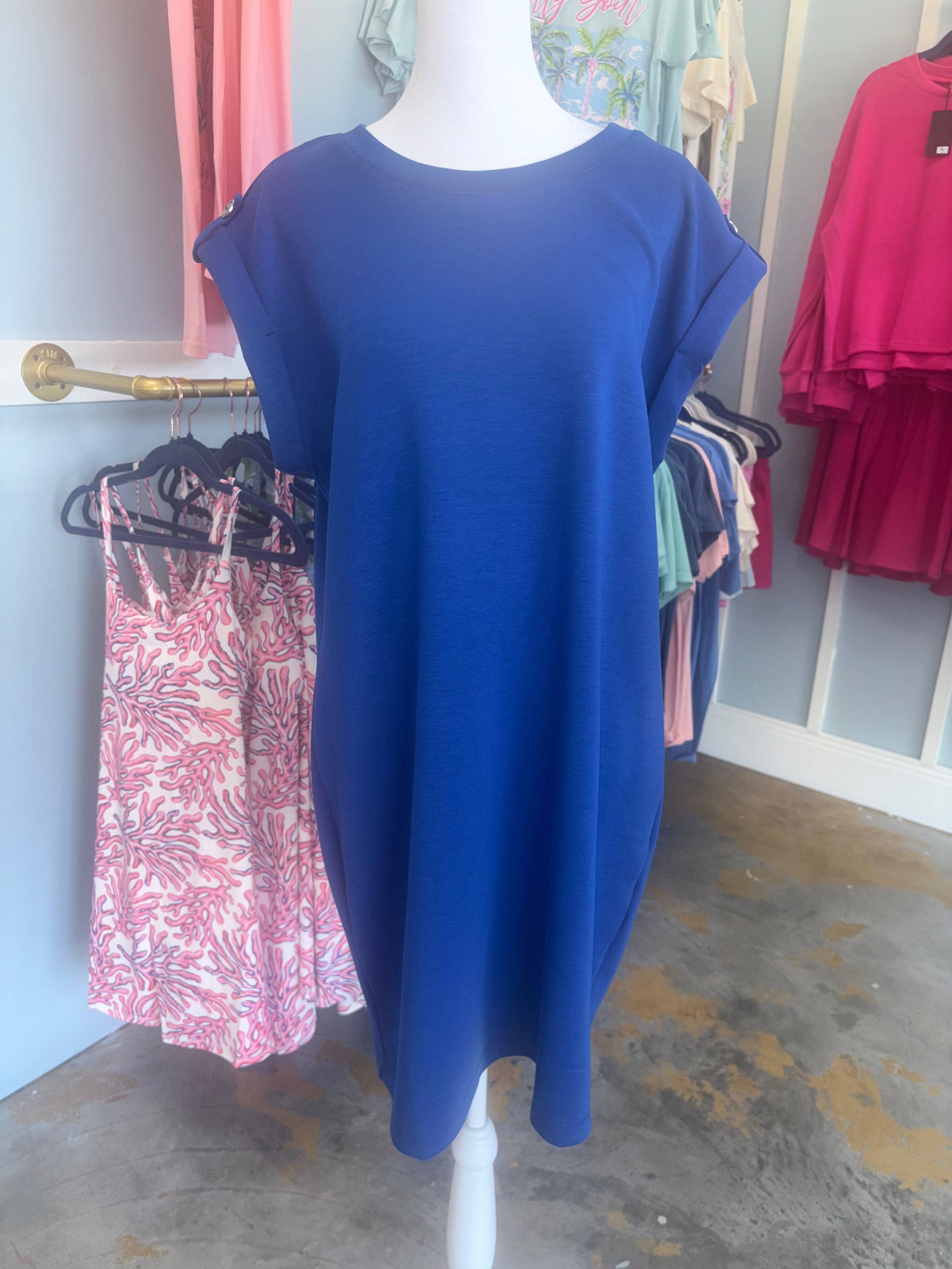 Royal Scuba Dress