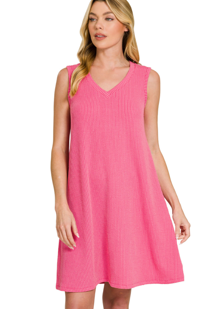 Kennedy Swing Dress- Fuchsia