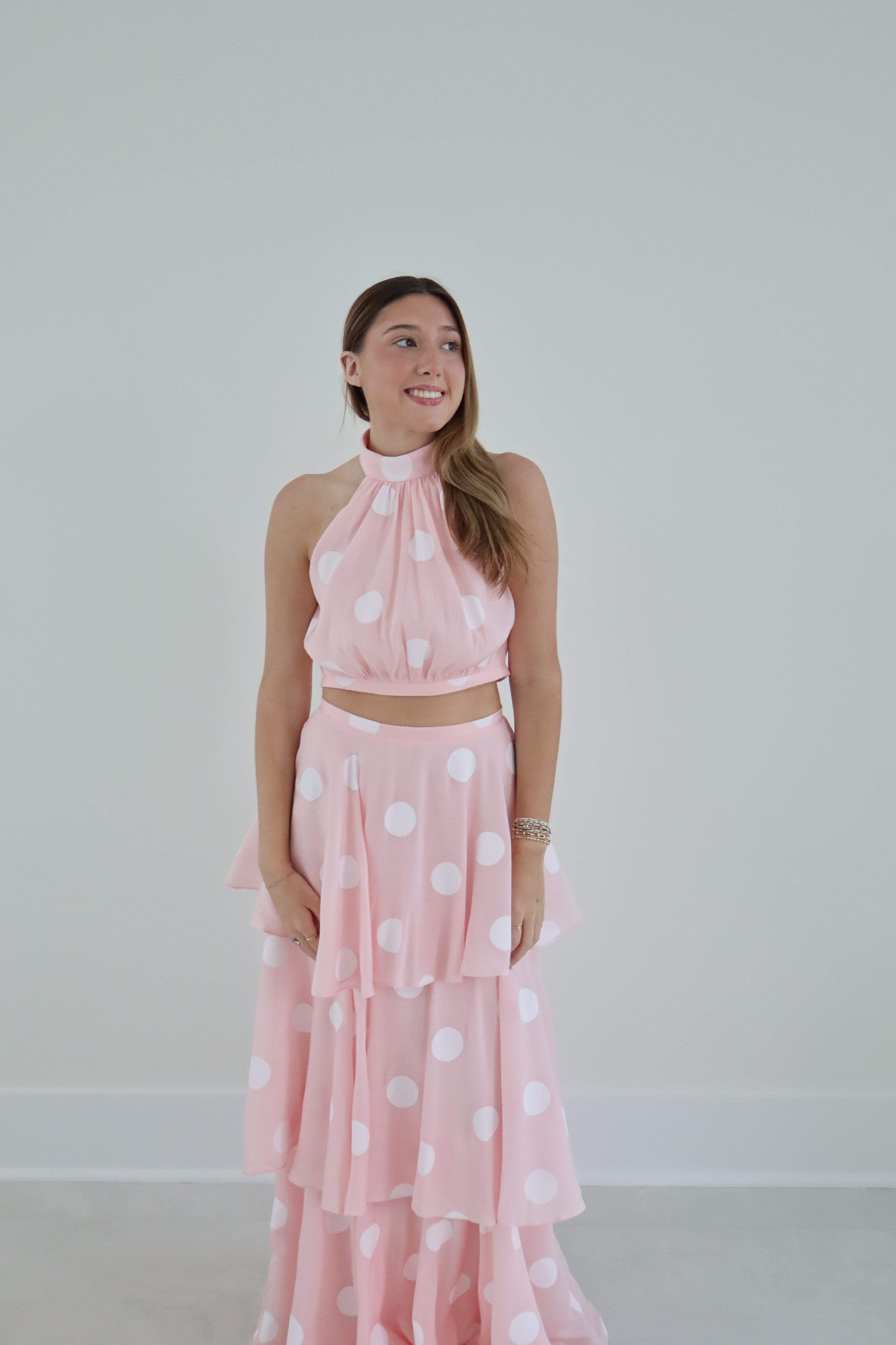 Pink Polka Dot Set