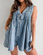 Denim Romper