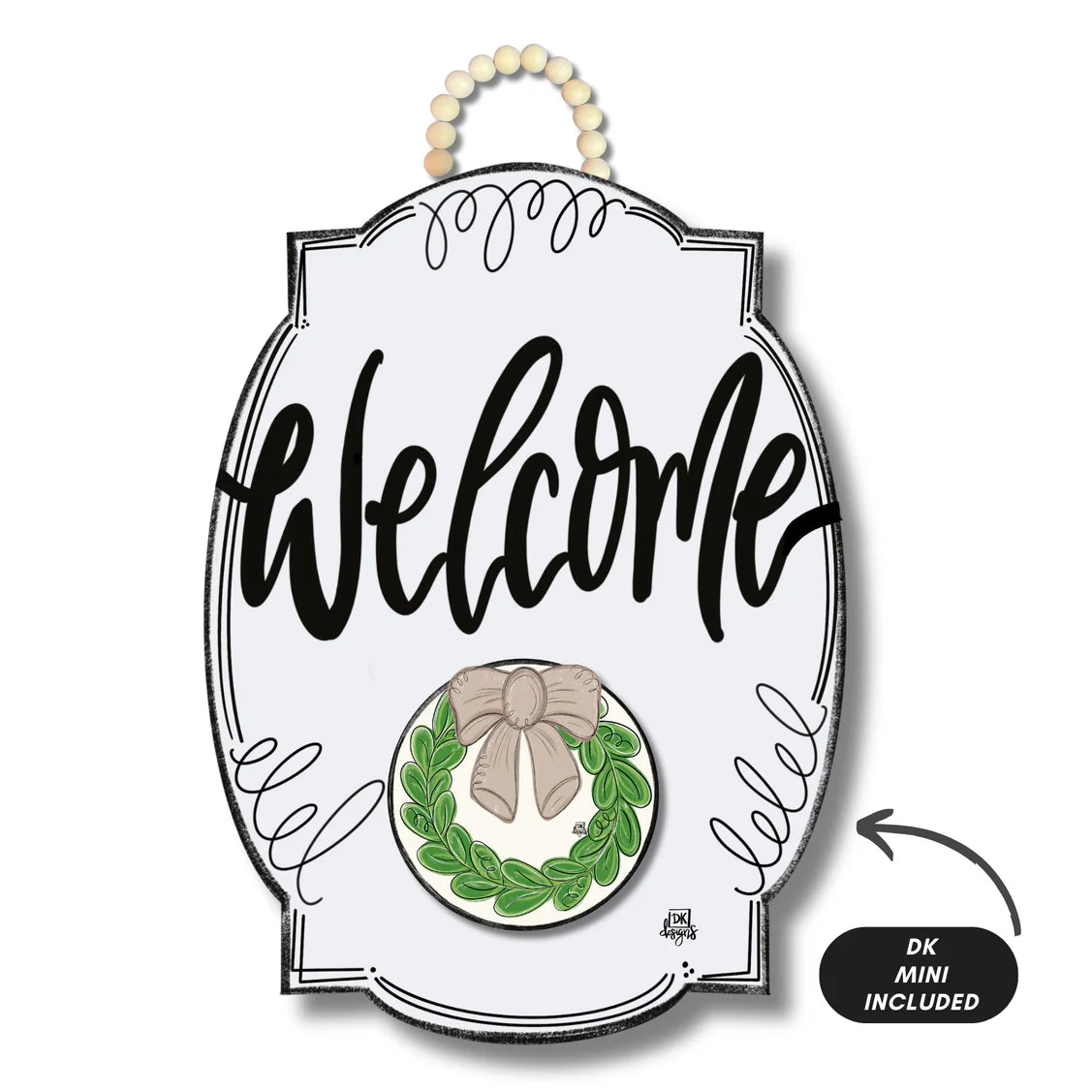 Welcome White Bloom with Mini