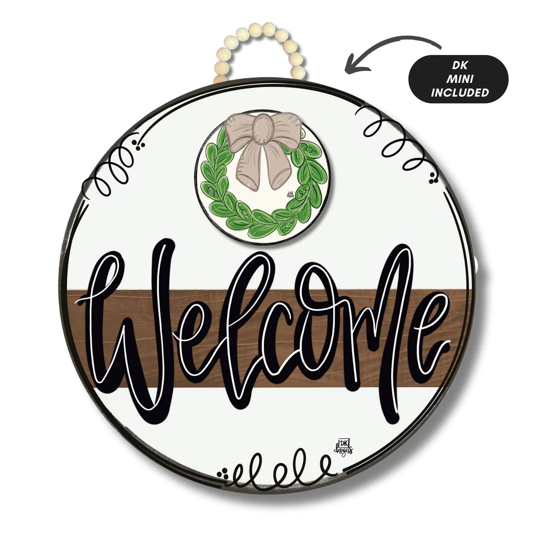 Welcome Stained Stripe with Mini