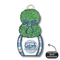 Blue & White Topiary Hanger