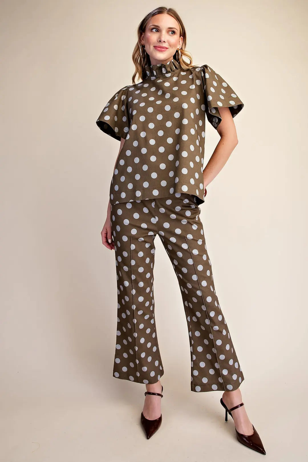 Dot & Tell Bow Blouse - 2 Colors!