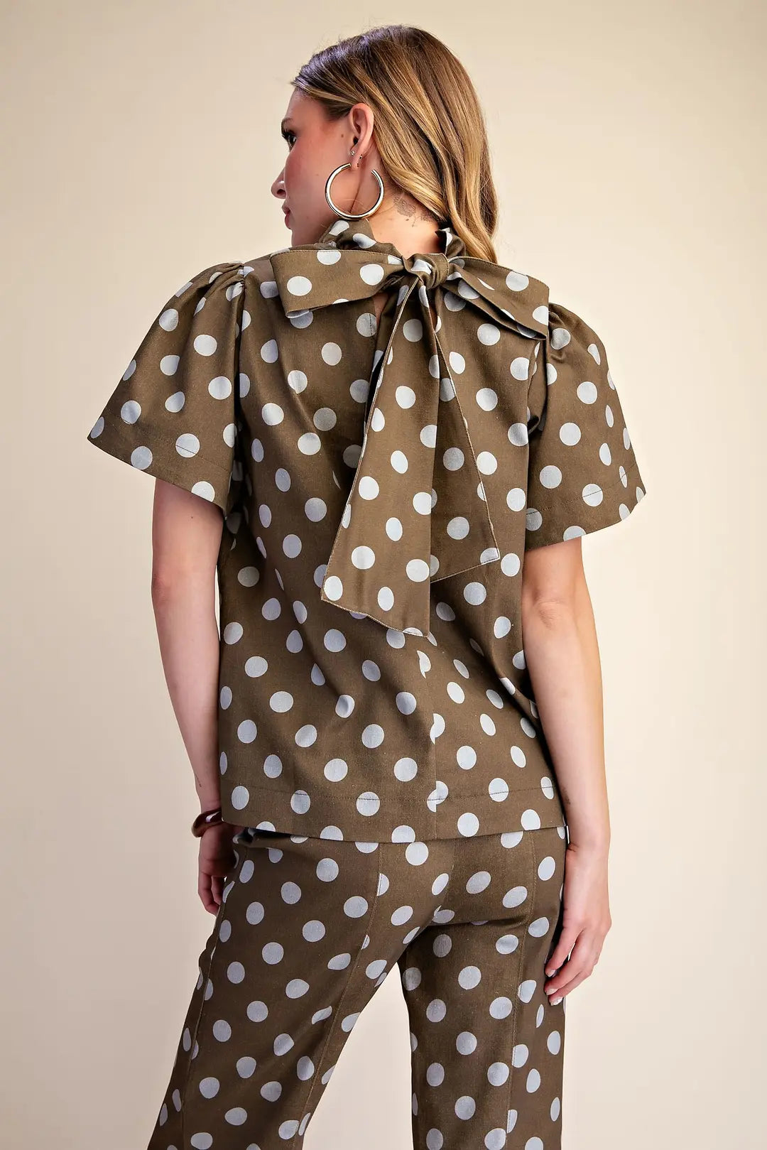 Dot & Tell Bow Blouse - 2 Colors!