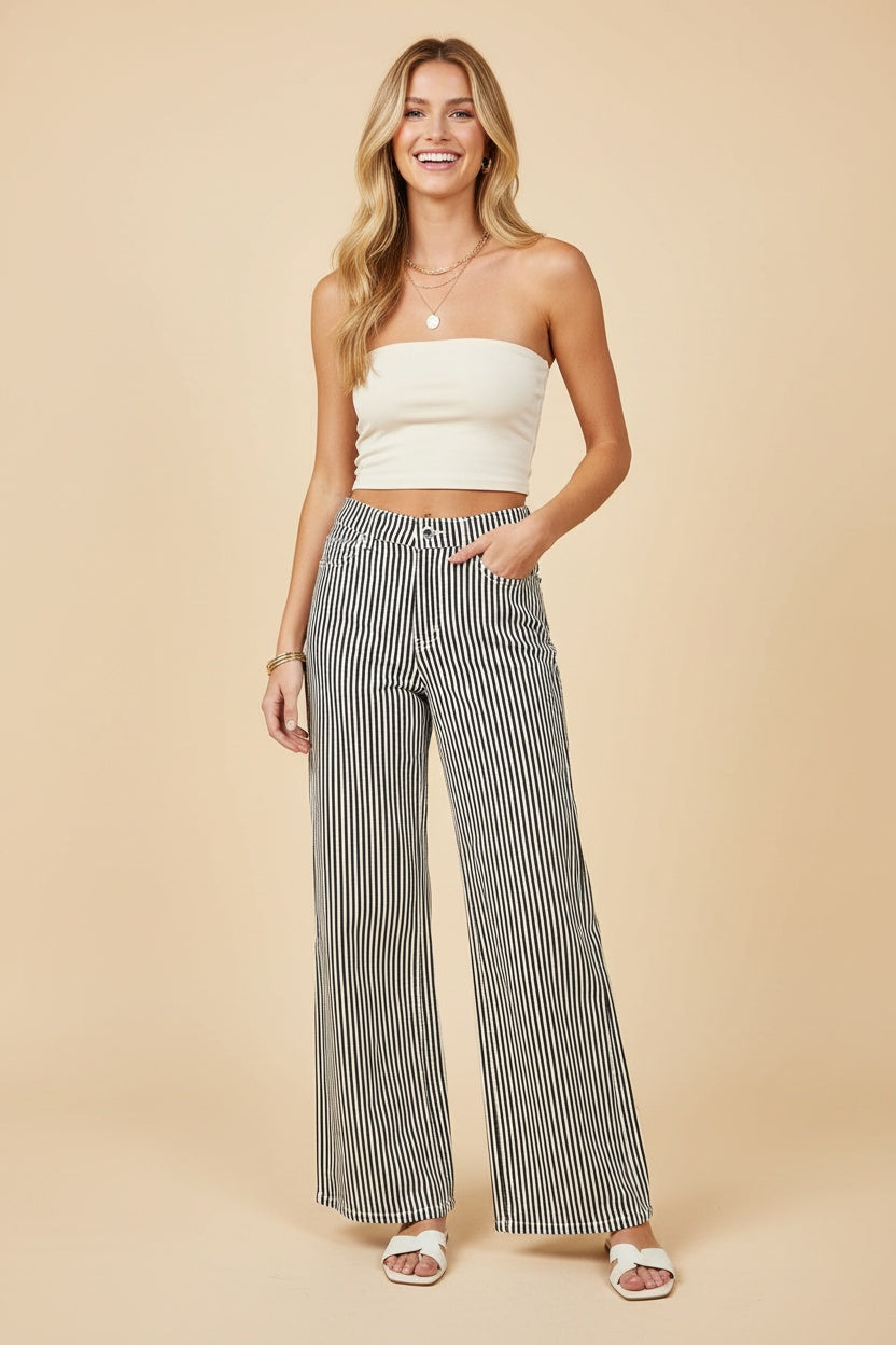 Walk the Line Wide Leg Pants