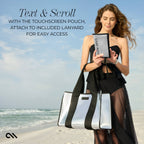 Case-Mate Silver Chrome Beach Tote Shoulder Bag