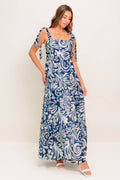 Navy Swirl Dress