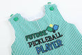 Future Pickleball Player Gingham Romper