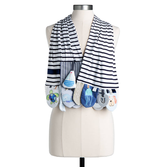 Mommy & Me Activity Scarf- Blue