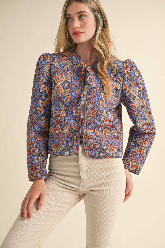 Quilted Paisley Jacket
