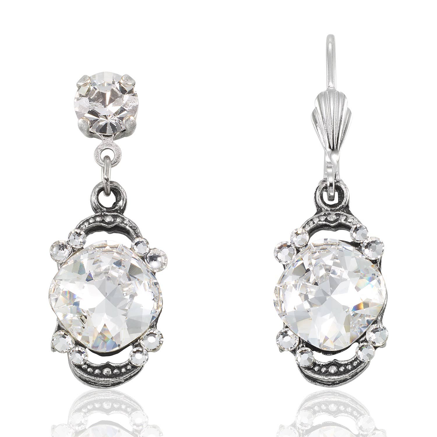Eva Vintage Inspired Crystal Earrings