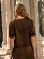 Chocolate Lace Top