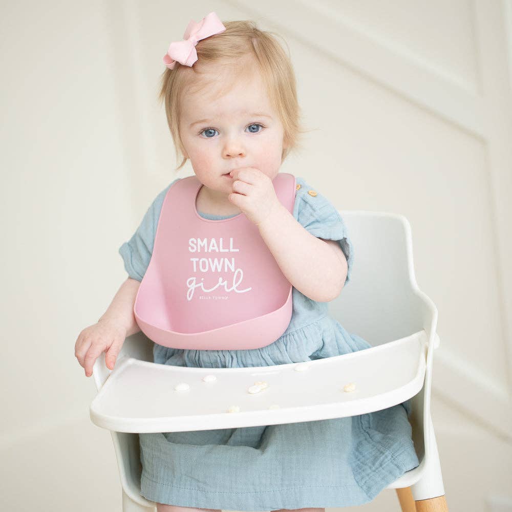 Small Town Girl Wonder Bib: Pink