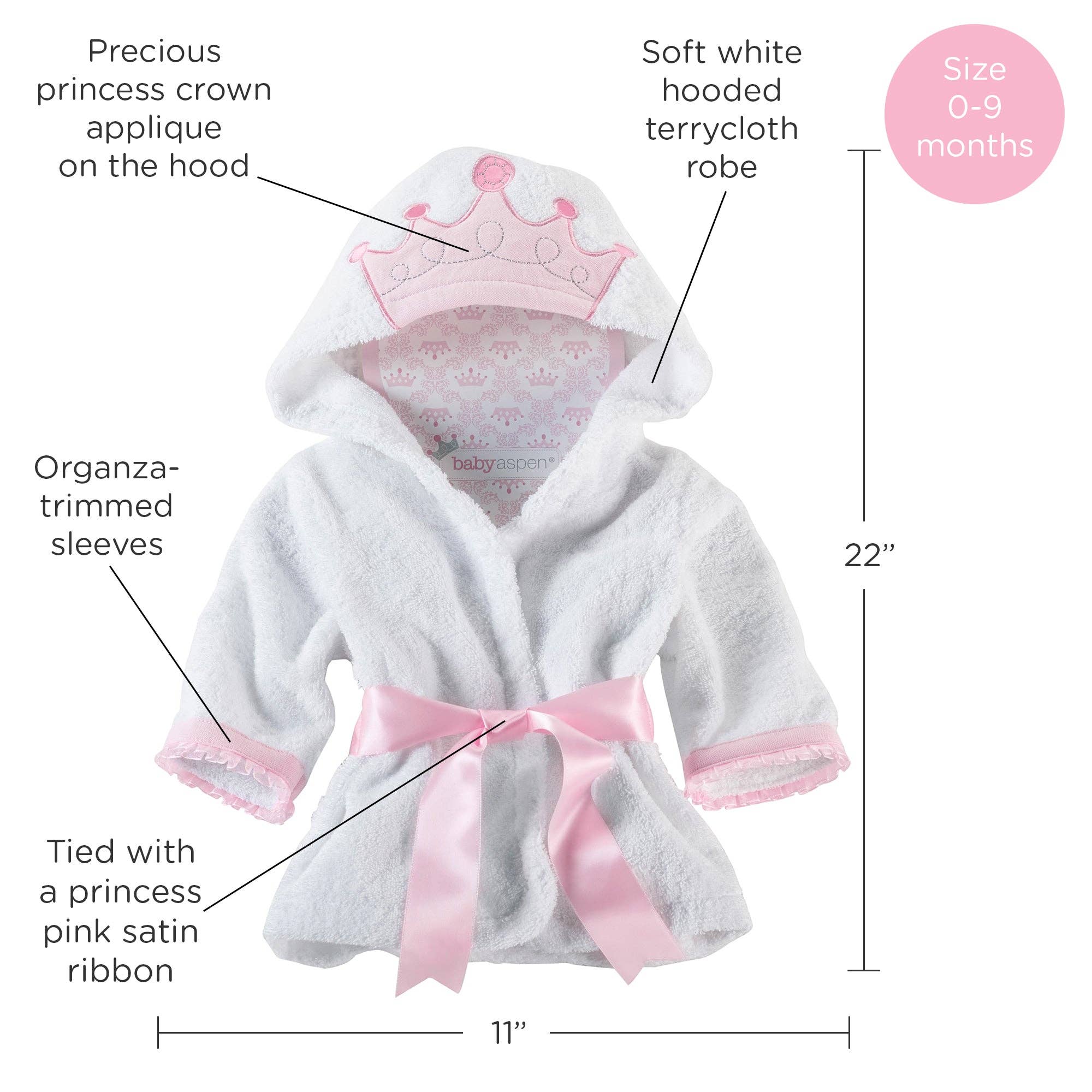Little Princess Hooded Spa Robe