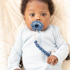 Mini Man Bubbi™ Pacifier: Blue
