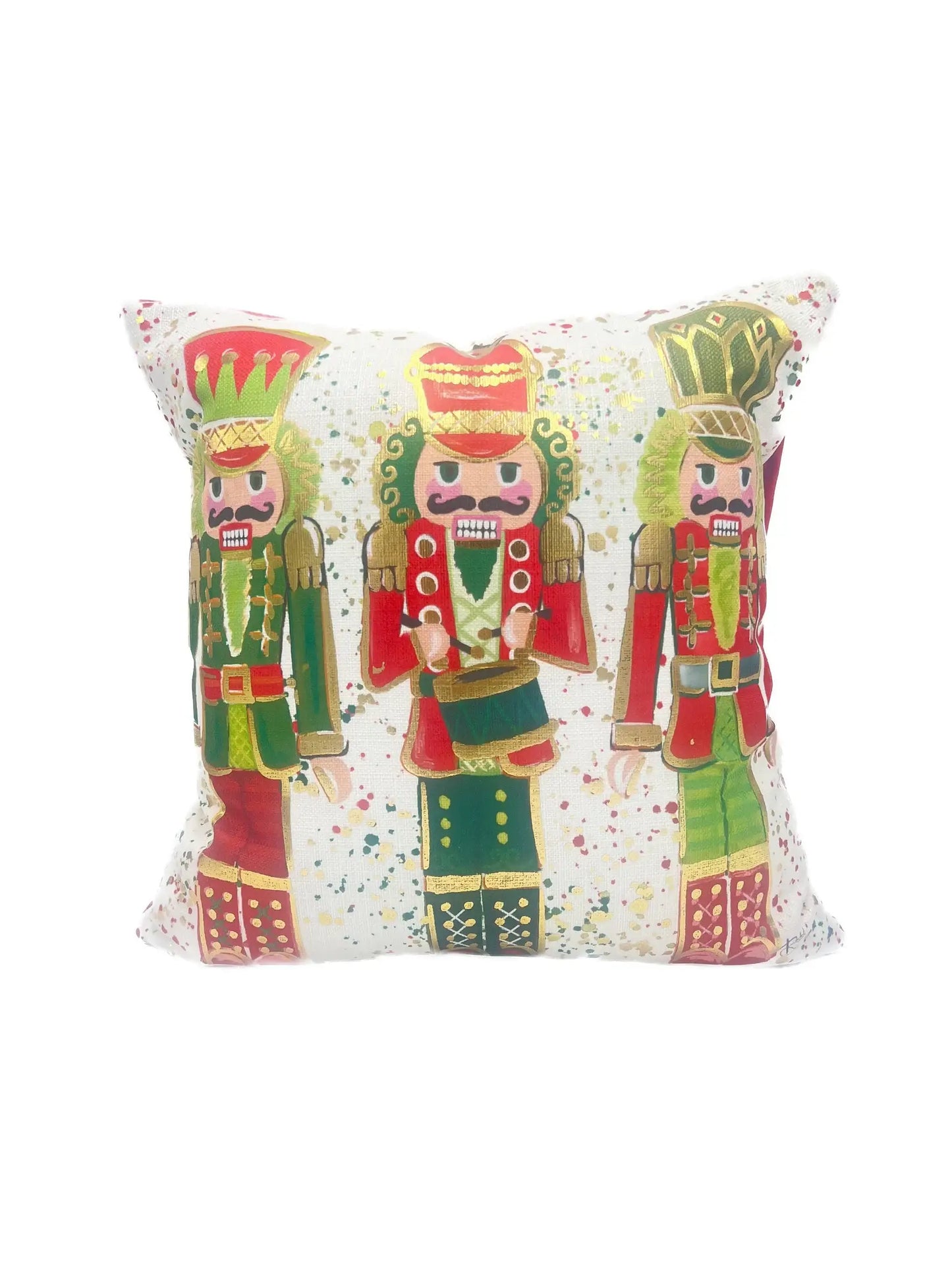 Classic Golden Nutcrackers Pillow