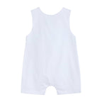 White and Blue Holy Crosses Smocked JonJon