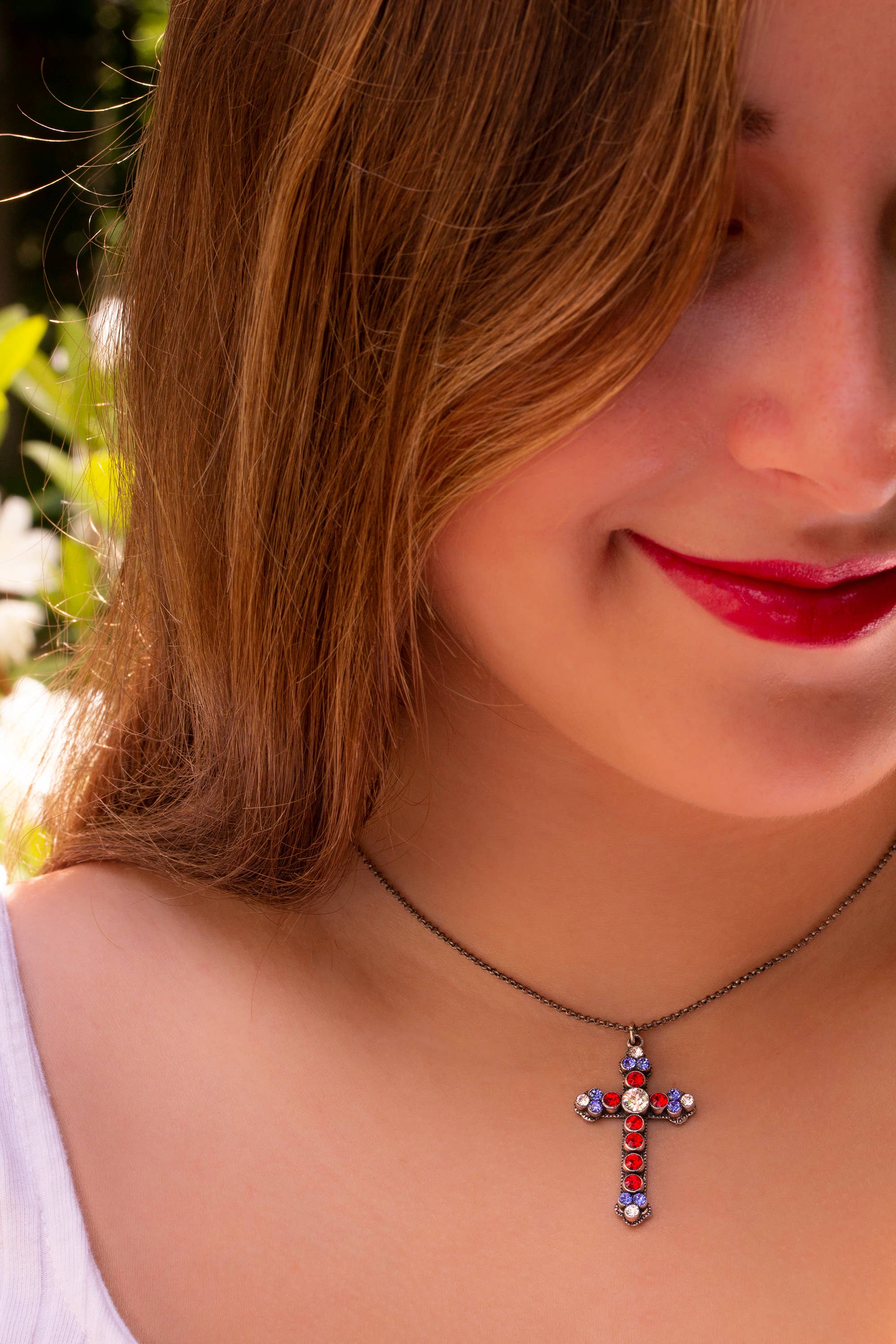 Americana Cross Necklace