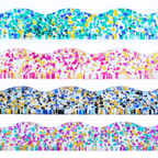 Magnetic Mahjong Pusher-Confetti-Wavy-Multi-Color
