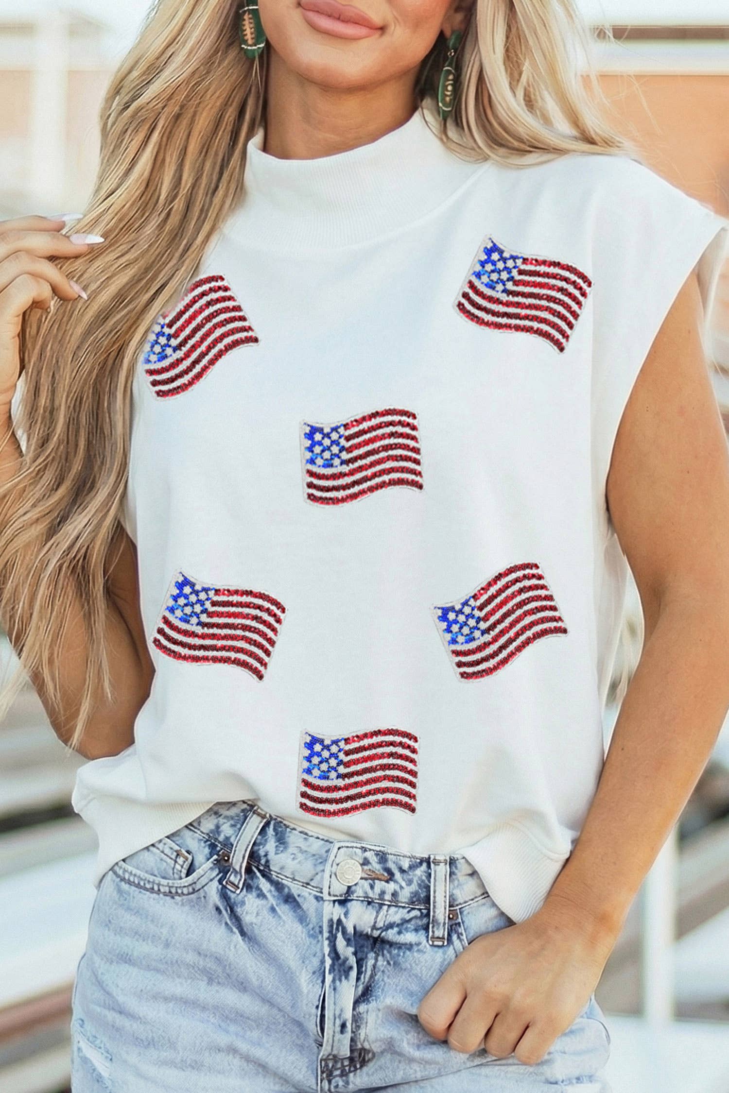 Firecracker Flag Top