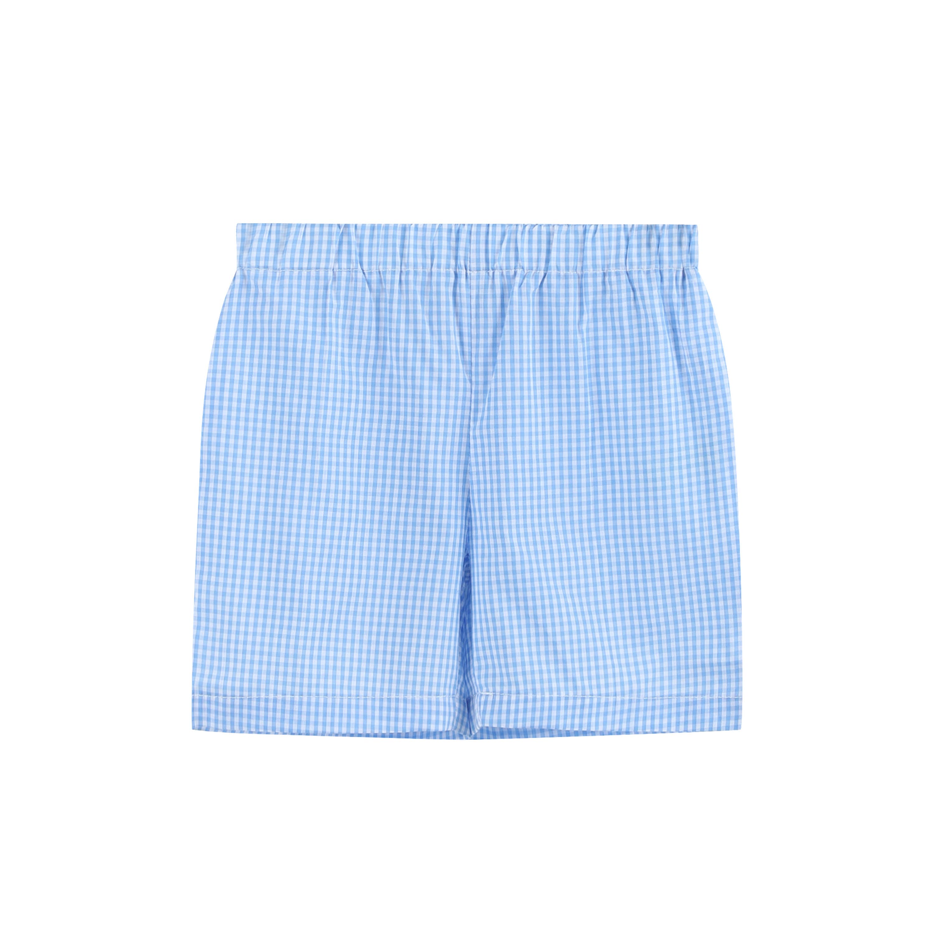 Light Blue Big Brother Smocked Shirt & Shorts