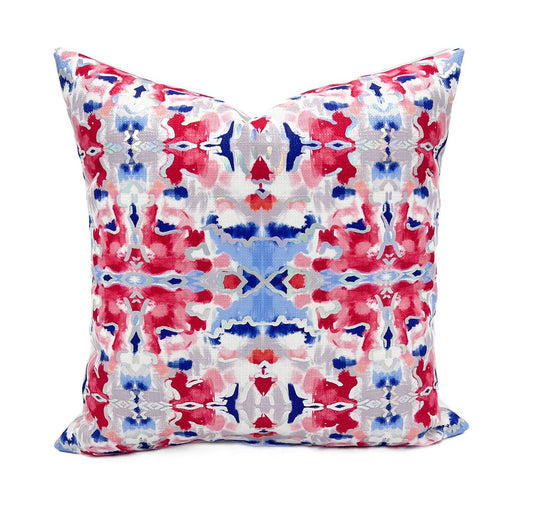 Holographic Foil Patriotic Kaleidoscope Pillow
