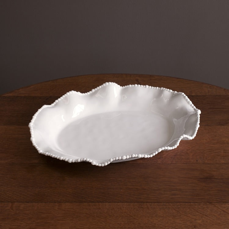 VIDA Alegria Oval Platter (White)