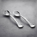 ORGANIC PEARL Lg Salad Servers