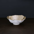 THANNI Maia Lg Bowl (White and Gold)