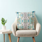 Layla Decorative Abstract Modern Art Throw Pillow: 18x18
