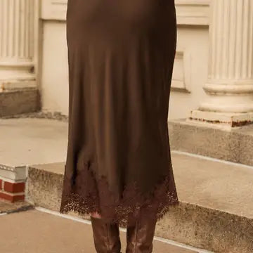 Chocolate Lace Skirt