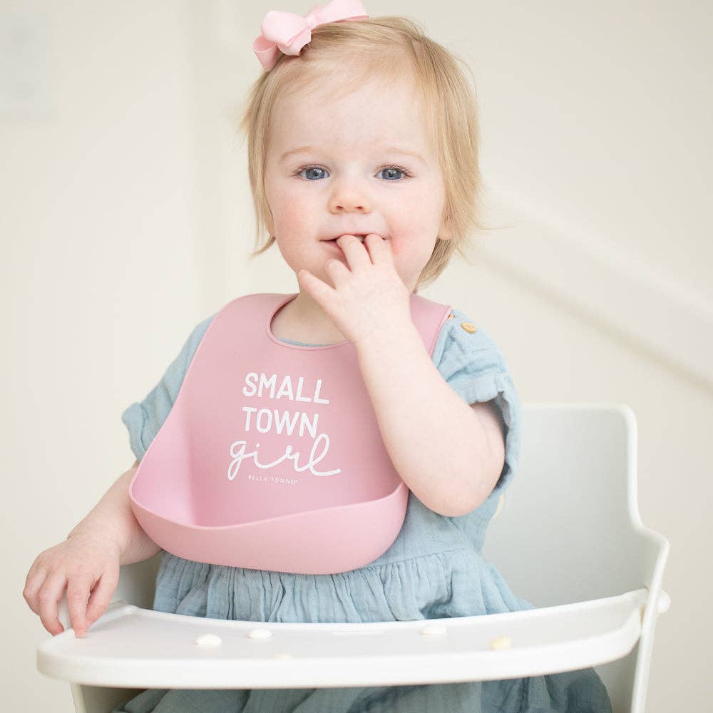 Small Town Girl Wonder Bib: Pink