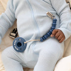Mini Man Bubbi™ Pacifier: Blue