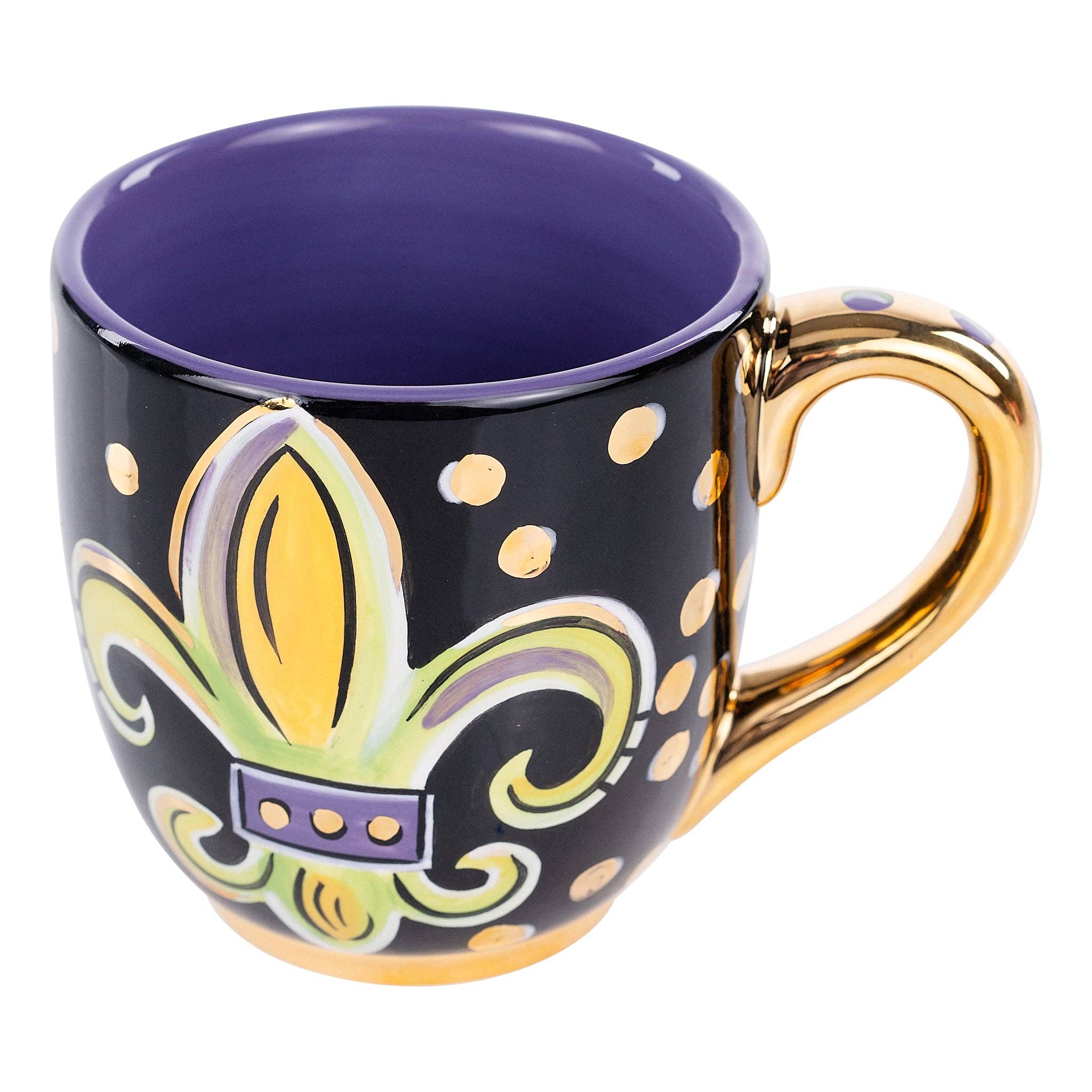 Mardi Gras Fleur De Lis Mug 