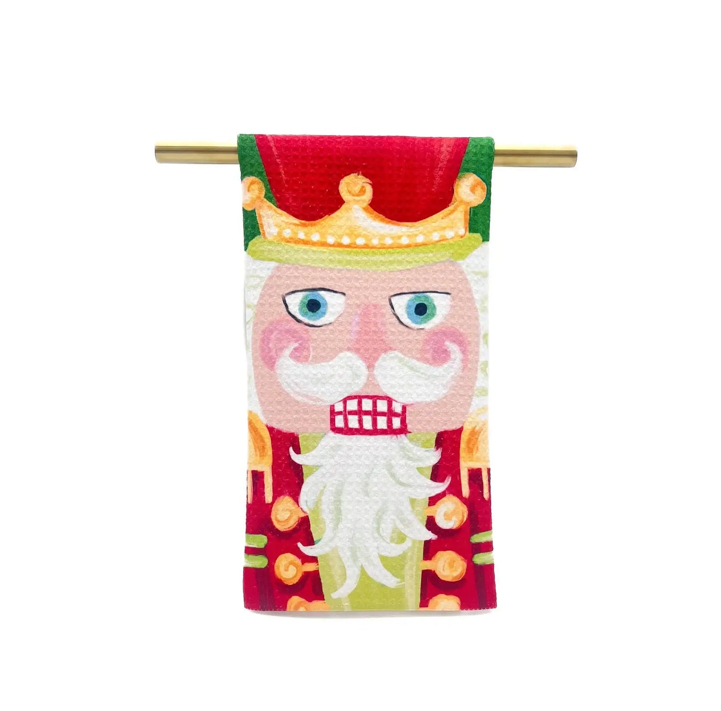 Classic Mr. Nutcracker Tea Towel